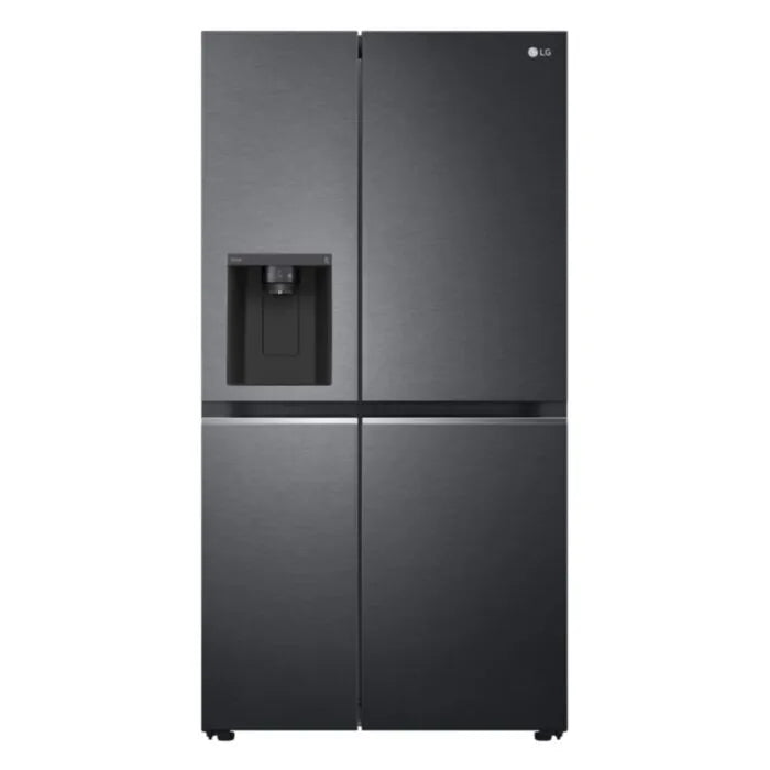 LG 611Lt Matte Black Steel Side by Side Refrigerator