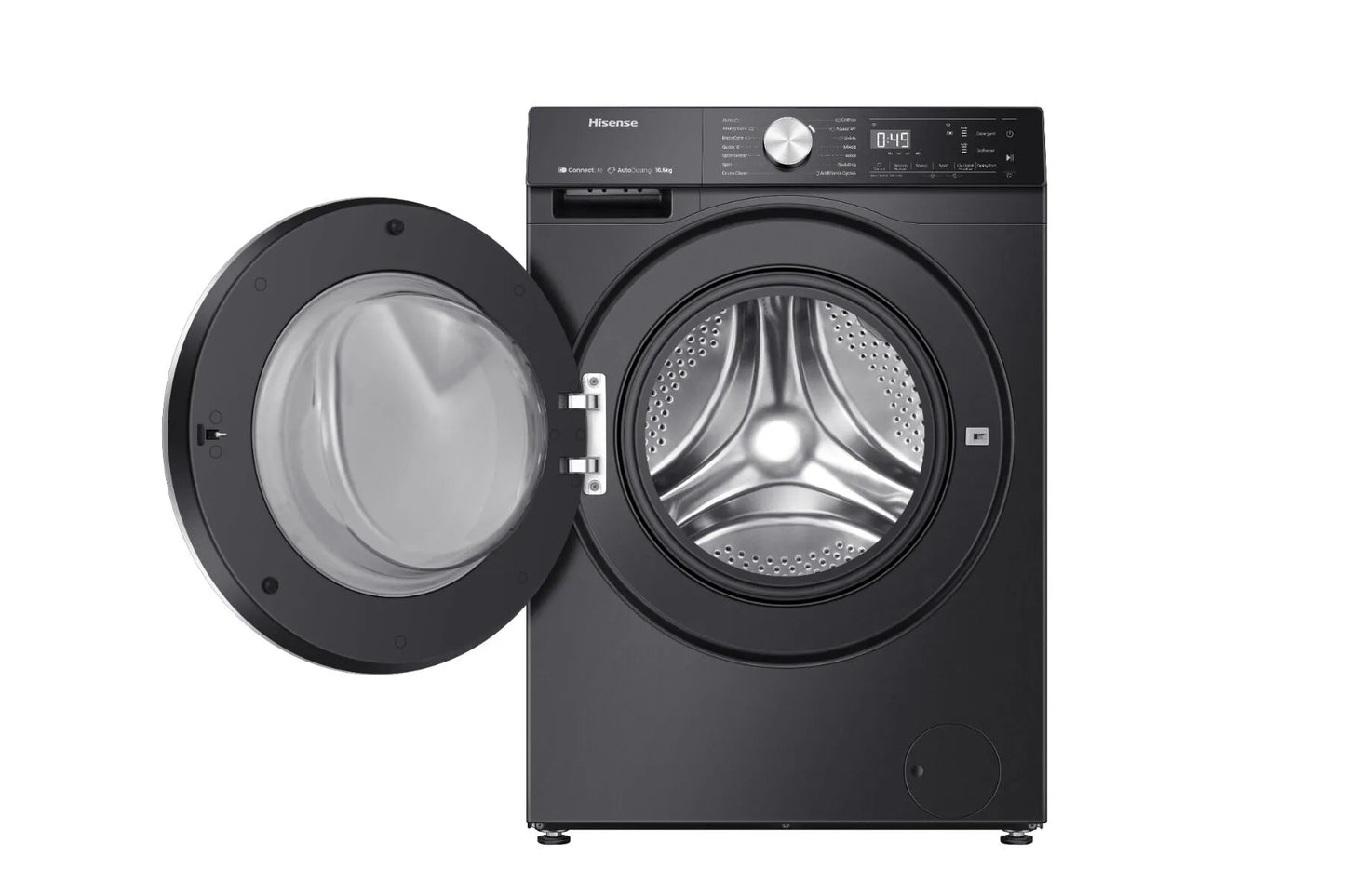 Hisense 10.5kg Premium Black Front Loader Washing Machine