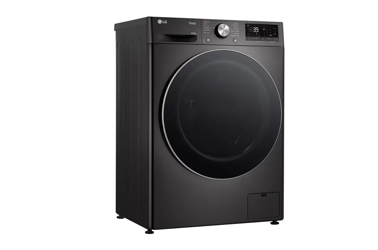 LG 9/5kg Black Finish Front Loader Washer Dryer Combo With AI DD™ A nd Steam+™