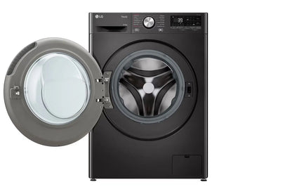 LG 9/5kg Black Finish Front Loader Washer Dryer Combo With AI DD™ A nd Steam+™