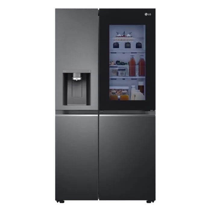LG 611Lt Matte Black (Graphite) InstaView™ ThinQ™ Side by Side Refrigerator