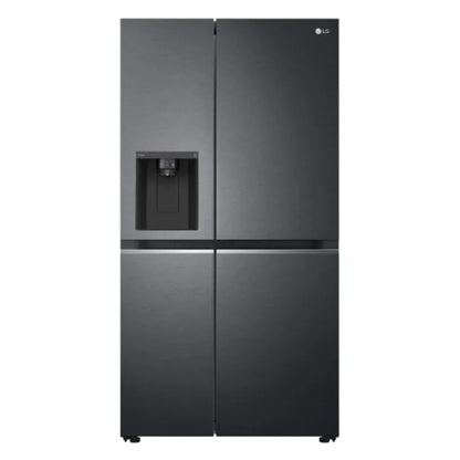 LG 611Lt Matte Black Steel Side by Side Refrigerator