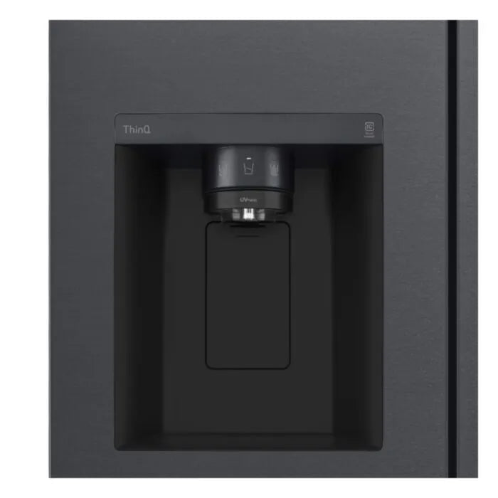 LG 611Lt Matte Black Steel Side by Side Refrigerator