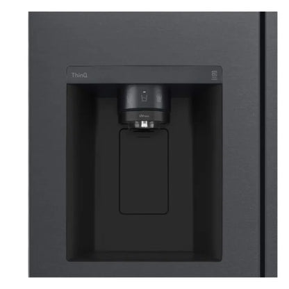 LG 611Lt Matte Black Steel Side by Side Refrigerator