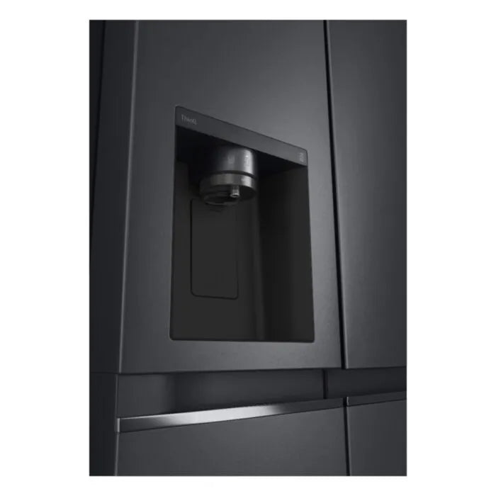 LG 611Lt Matte Black Steel Side by Side Refrigerator