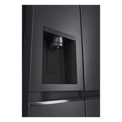 LG 611Lt Matte Black Steel Side by Side Refrigerator