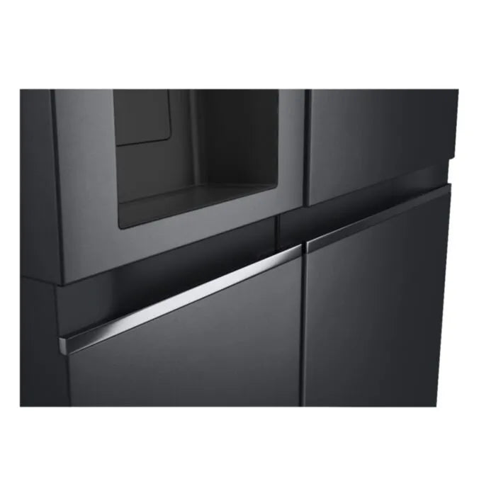 LG 611Lt Matte Black Steel Side by Side Refrigerator
