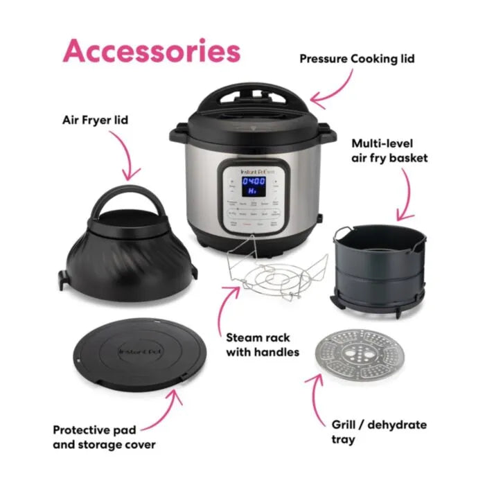 Instant Pot Duo 8L Crisp + Air Fryer (11-in-1 Smart Cooker)