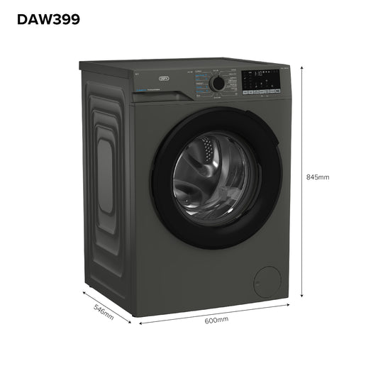Defy 9kg Manhattan Grey Front Loader Washing Machine