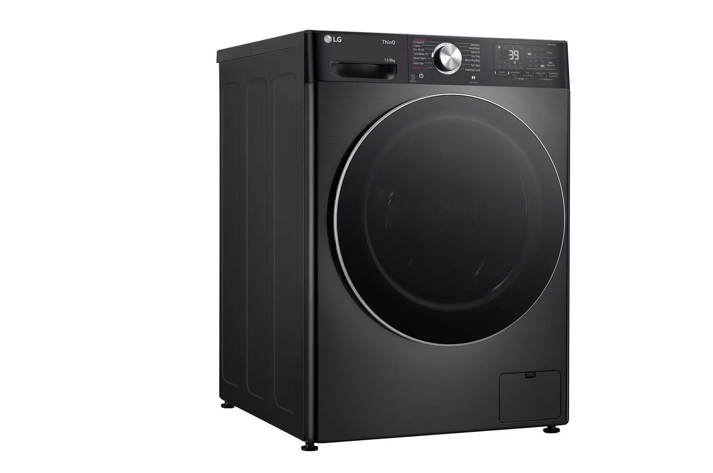 LG 13/8kg Black Finish Front Loader Washer Dryer Combo With AI DD™ & Steam+™