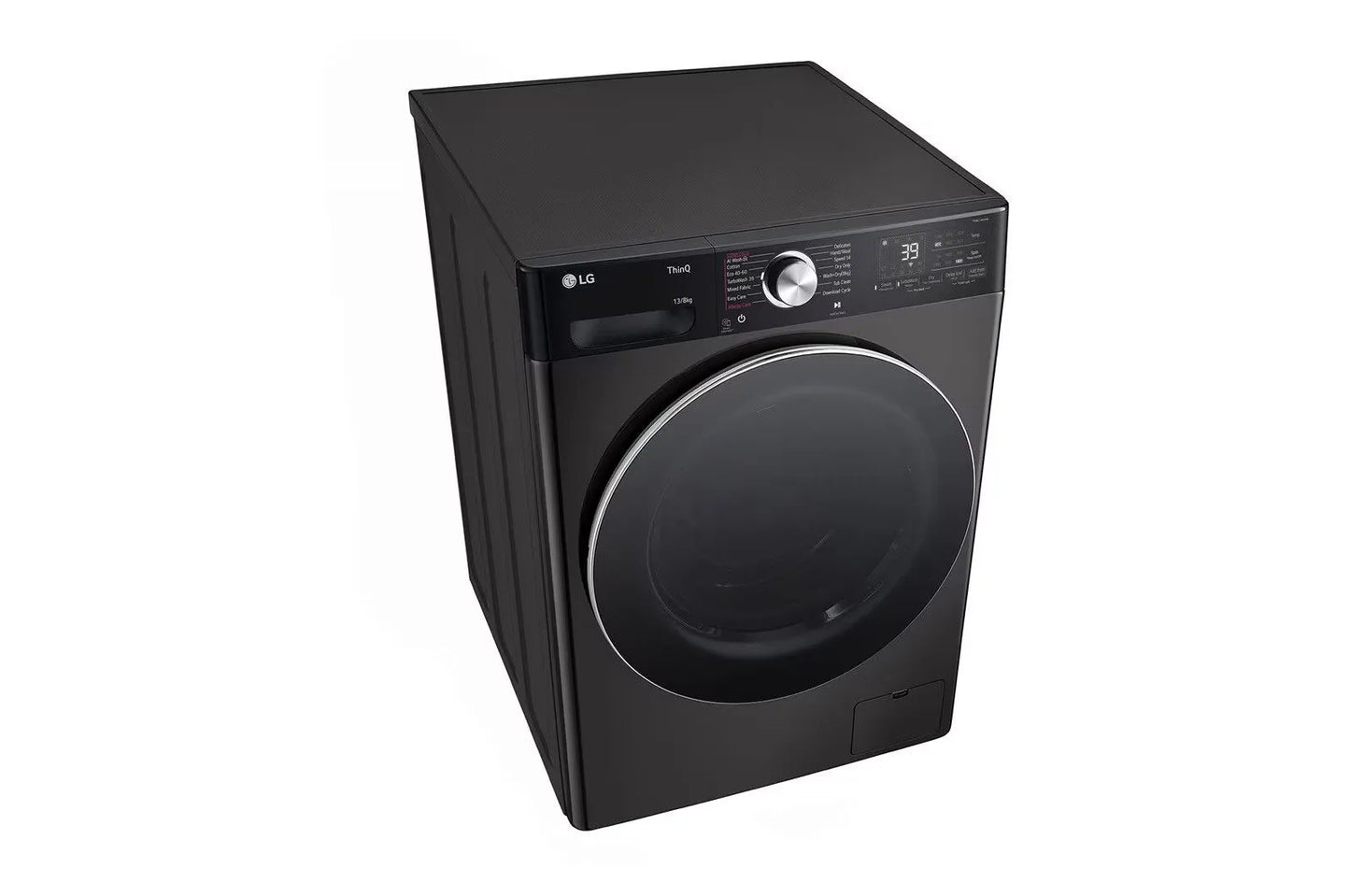 LG 13/8kg Black Finish Front Loader Washer Dryer Combo With AI DD™ & Steam+™